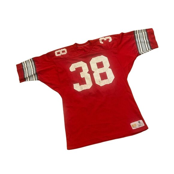Rare 1970's Russell Athletic Ohio State Buckeyes #38 Football Jersey Size Medium - Picture 3 of 7